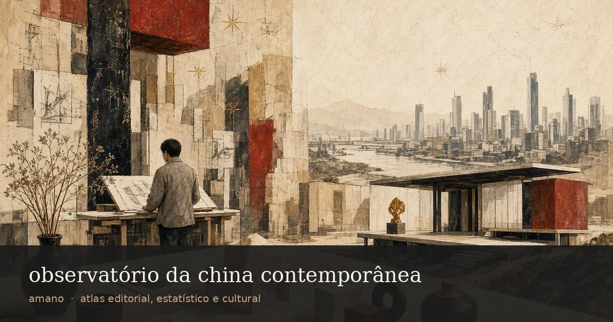 Ilustração editorial do Observatório da China Contemporânea